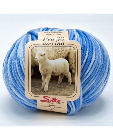 FILATO PEO COLOR SILKE (50G.) 401 AZZURRO