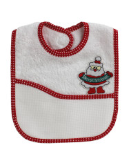 BAVAGLINO BM NATALE CON VELCRO MERRY CHRISTMAS