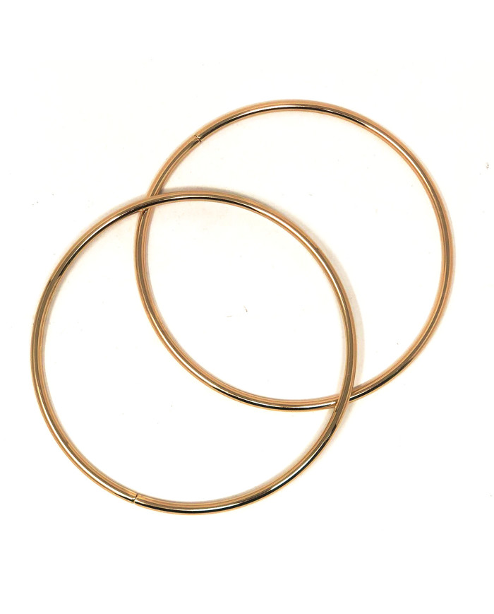 MANICO TONDO 12,5 CM IN METALLO SP. 5MM ORO