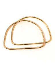 MANICO A D 12 CM IN METALLO ORO SP. 5MM