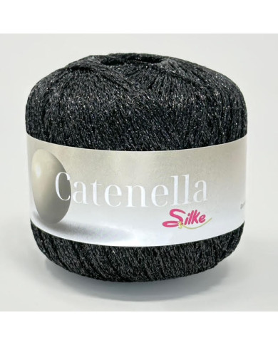 FILATO LAME SILKE CATENELLA 136 (GOM 25 G.) NERO