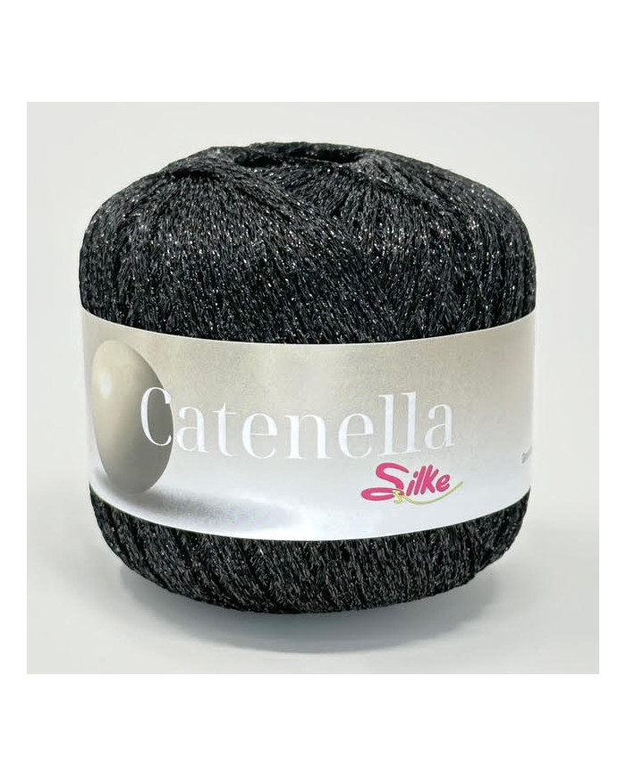 FILATO LAME SILKE CATENELLA 136 (GOM 25 G.) NERO