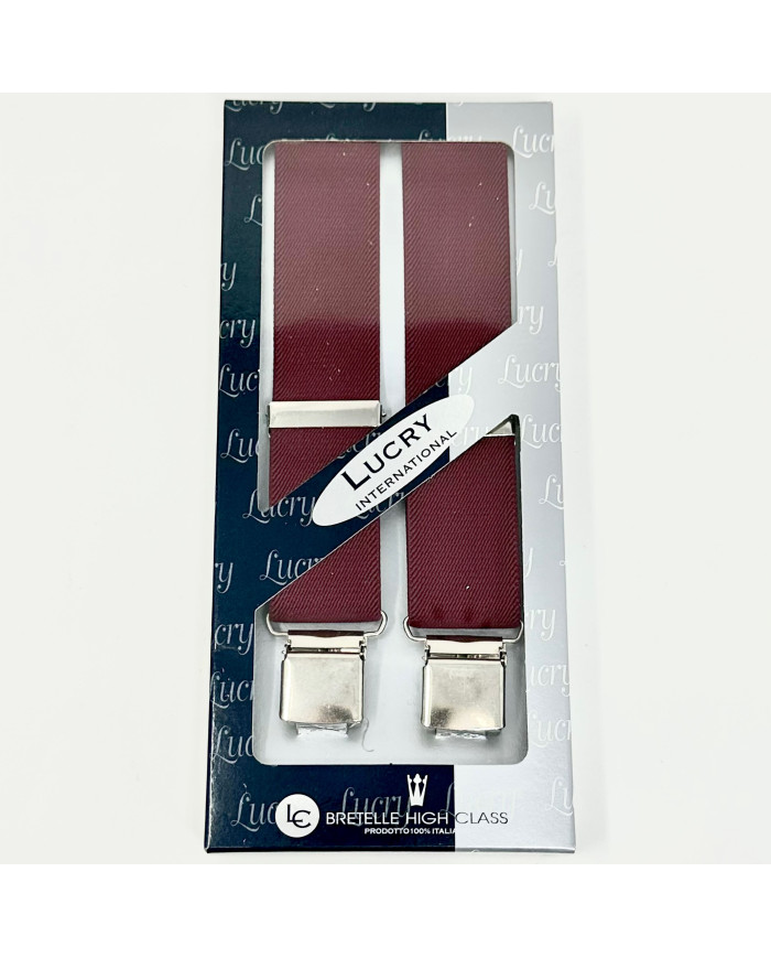 BRETELLE UOMO PARIS UNITO COL 3 BORDEAUX