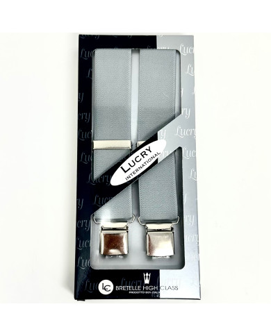 BRETELLE UOMO PARIS UNITO COL 6 GRIGIO CHIARO