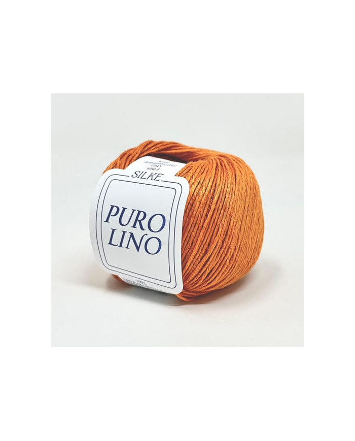 FILATO SILKE LINO (GOM X 50 G.) COL 43 ARANCIO CH,