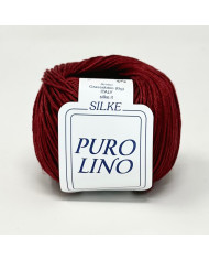 FILATO SILKE LINO (GOM X 50 G.) COL 36 ROSSO SCURO