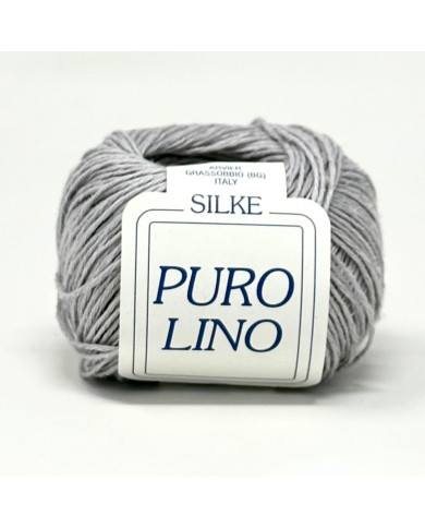 FILATO SILKE LINO (GOM X 50 G.) COL 49 GRIGIO CH.