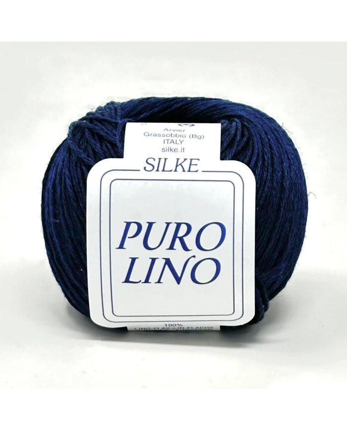 FILATO SILKE LINO (GOM X 50 G.) COL 38 BLU
