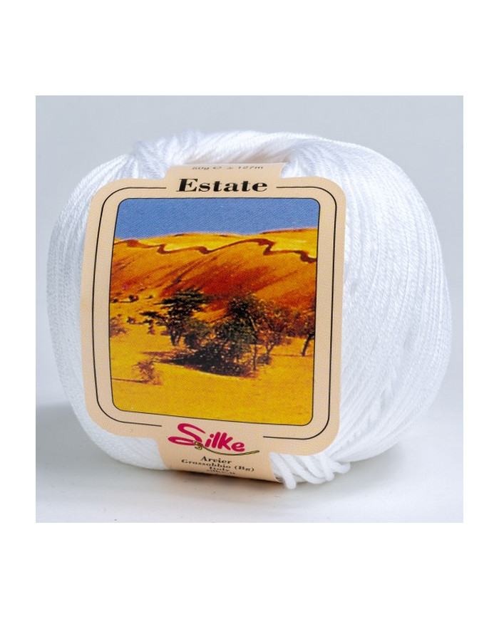 FILATO SILKE (1 GOM GR. 50 M.127) COL 8 BIANCO