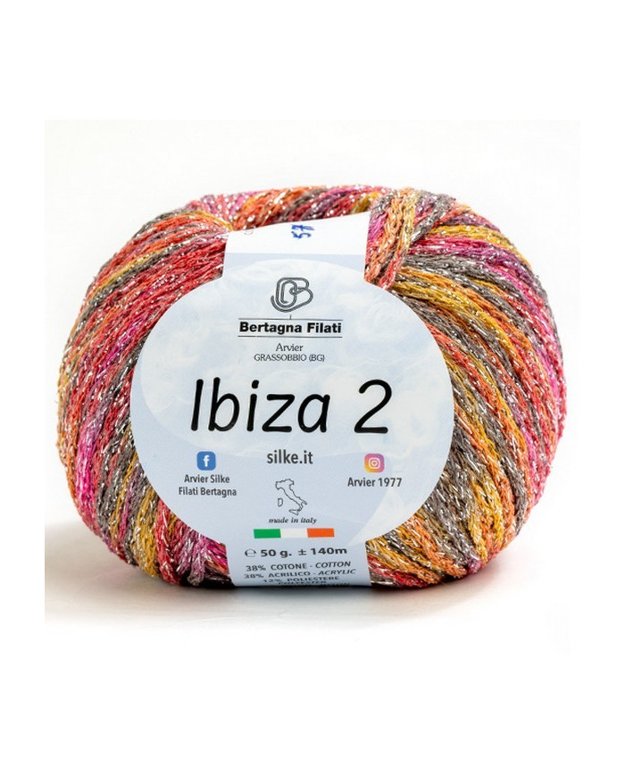 FILATO IBIZA 2 BERTAGNA (50 GR) COL 57 FUXIA