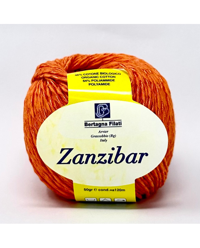 FILATO ZANZIBAR BERTAGANA FILATI COL 55 ARANCIO