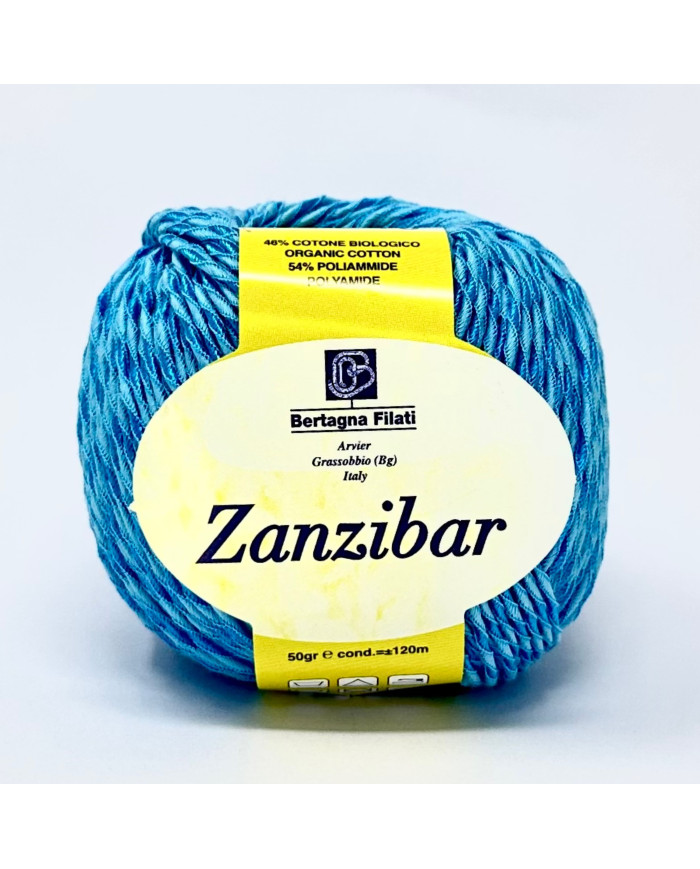 FILATO ZANZIBAR BERTAGANA FILATI COL 315 AZZURRO