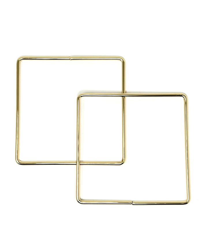 MANICO QUADRATO 15 CM IN METALLO SP.5MM GOLD