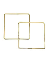 MANICO QUADRATO 15 CM IN METALLO SP.5MM GOLD