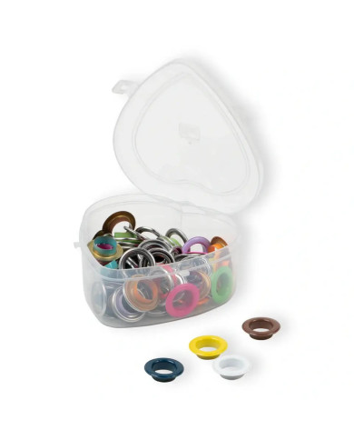 OCCHIELLI CON RONDELLE 14MM (44PZ) COLORATI