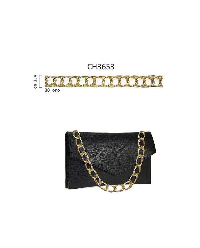 CATENA PER BORSE ALLUMINIO CH3653 COL ORO