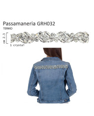 PASSAMANERIA PIETRE TERMOADESIVA ARG CRYSTAL