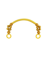 MANICO BORSA LEGNO - CORDA HB08 COL 23 GIALLO