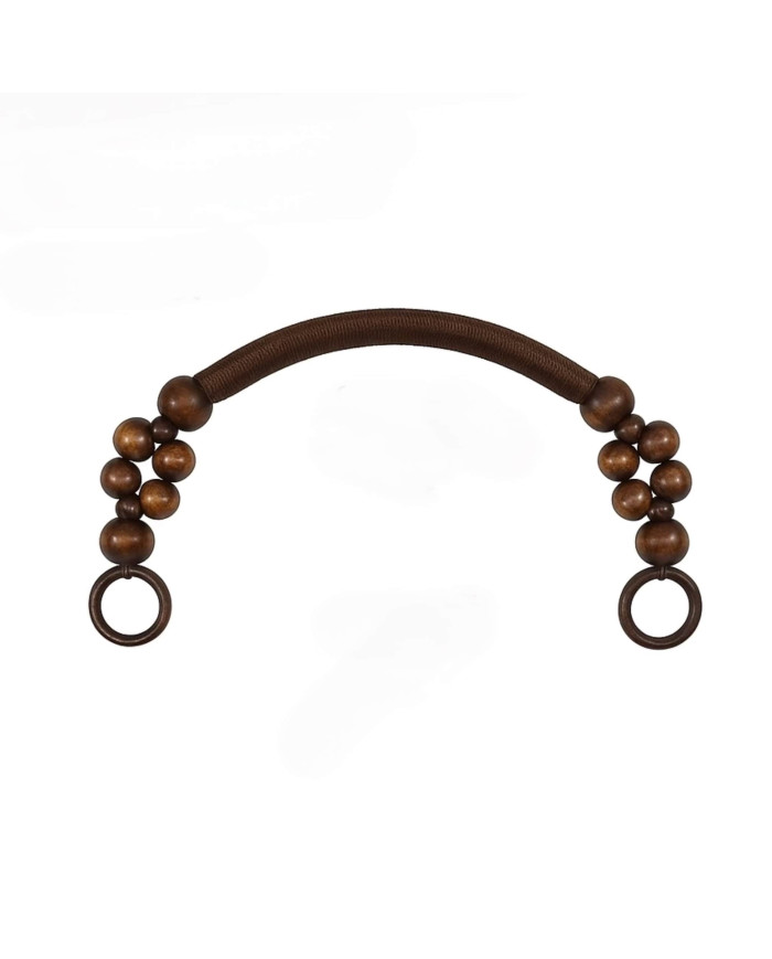MANICO BORSA LEGNO - CORDA HB08 COL 6 MARRONE