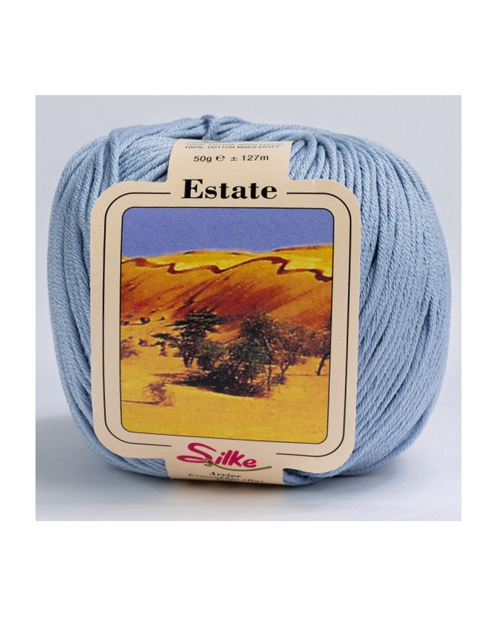 FILATO SILKE (1 GOM GR. 50 M.127) COL 910 CIELO