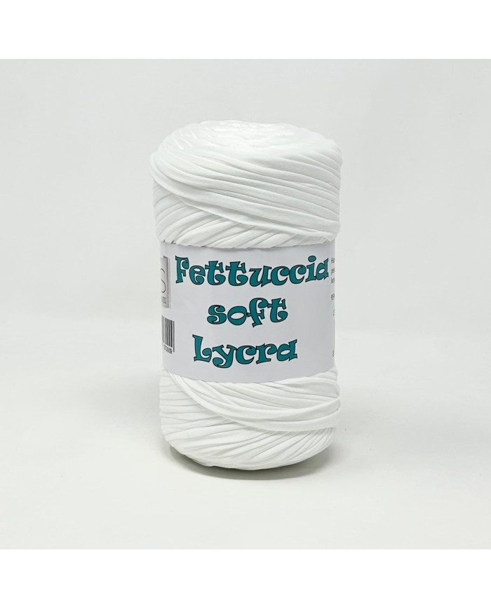FETTUCCIA SOFT LYCRA (400GR) COL.51 BIANCO