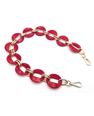 CATENA RESINA ROUND CM 56 ROSSO