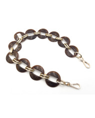 CATENA RESINA ROUND CM 56 MARRONE