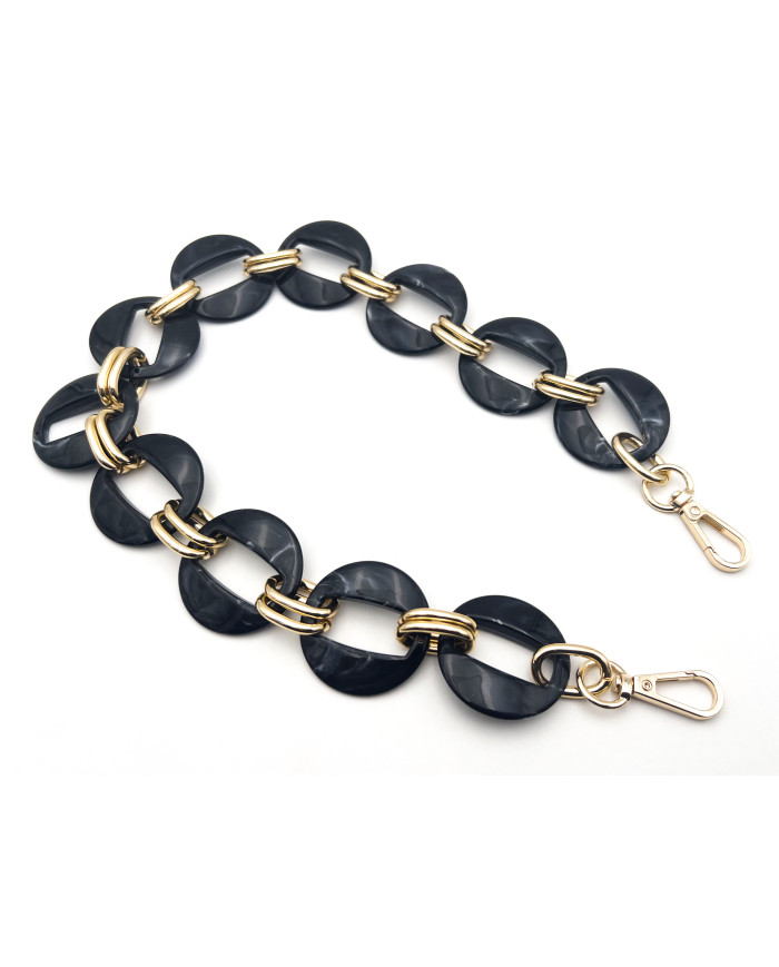 CATENA RESINA ROUND CM 56 NERO