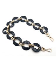 CATENA RESINA ROUND CM 56 NERO