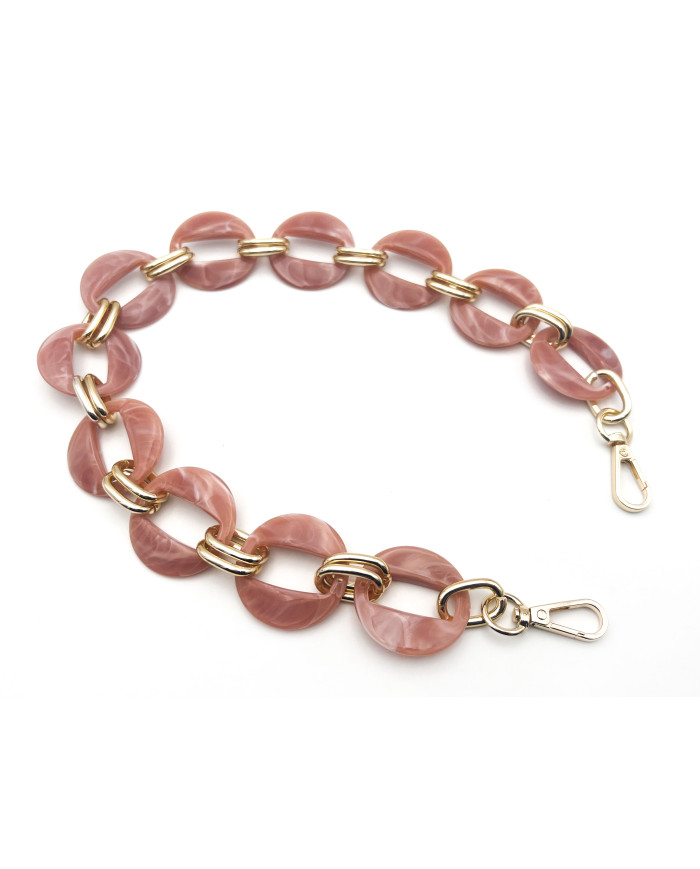 CATENA RESINA ROUND CM 56 ROSA ANTICO