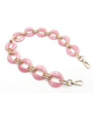 CATENA RESINA ROUND CM 56 ROSA