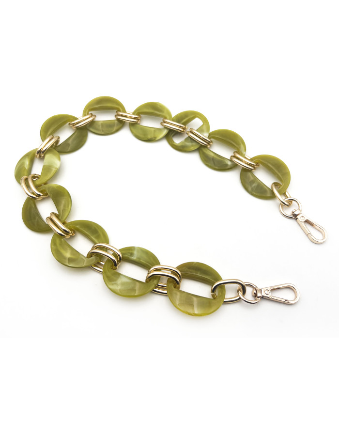 CATENA RESINA ROUND CM 56 PISTACCHIO