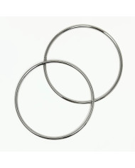 MANICO TONDO 12,5 CM IN METALLO SP. 5MM ARGENTO