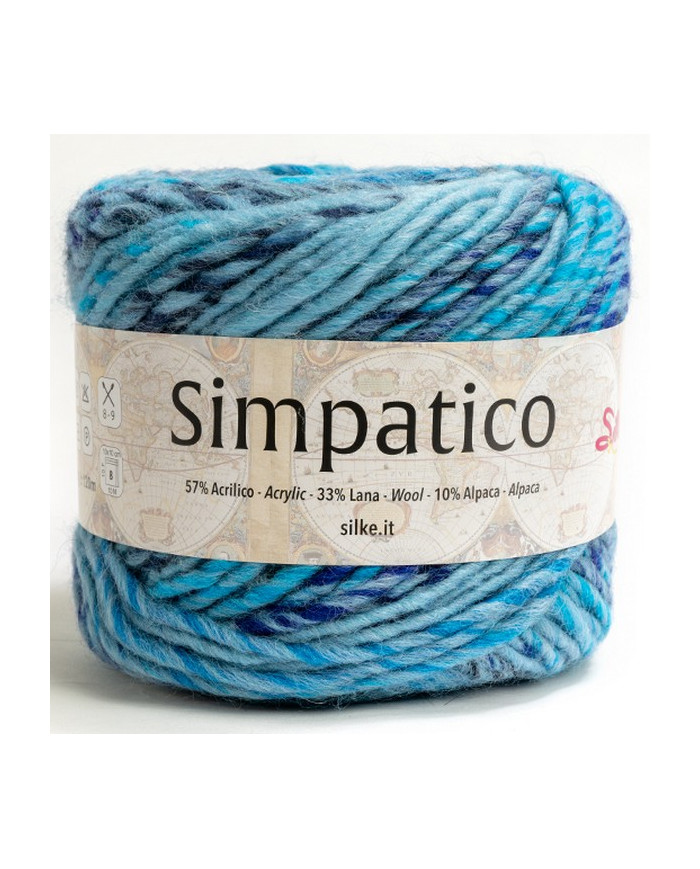 FILATO SIMPATICO SILKE COL 58 AZZURRO SFUMATO