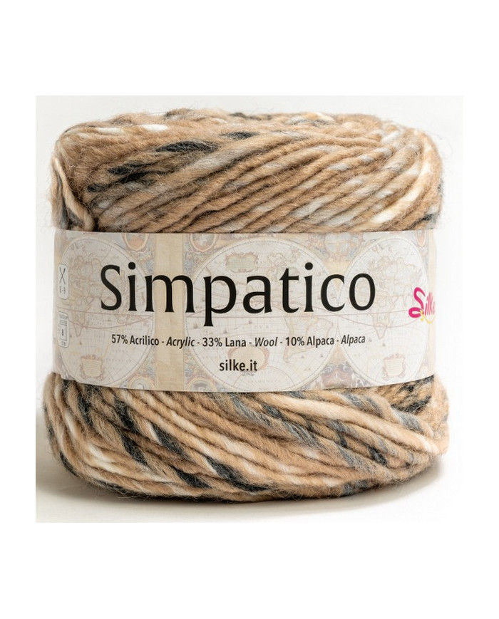 FILATO SIMPATICO SILKE COL 52 NOCCIOLA SFUMATO