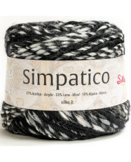 FILATO SIMPATICO SILKE COL 64 NERO SFUMATO