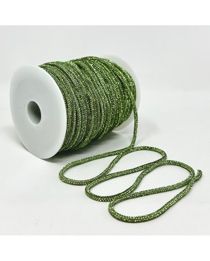 TUBOLARE STRASS CS018 COL 24 VERDE