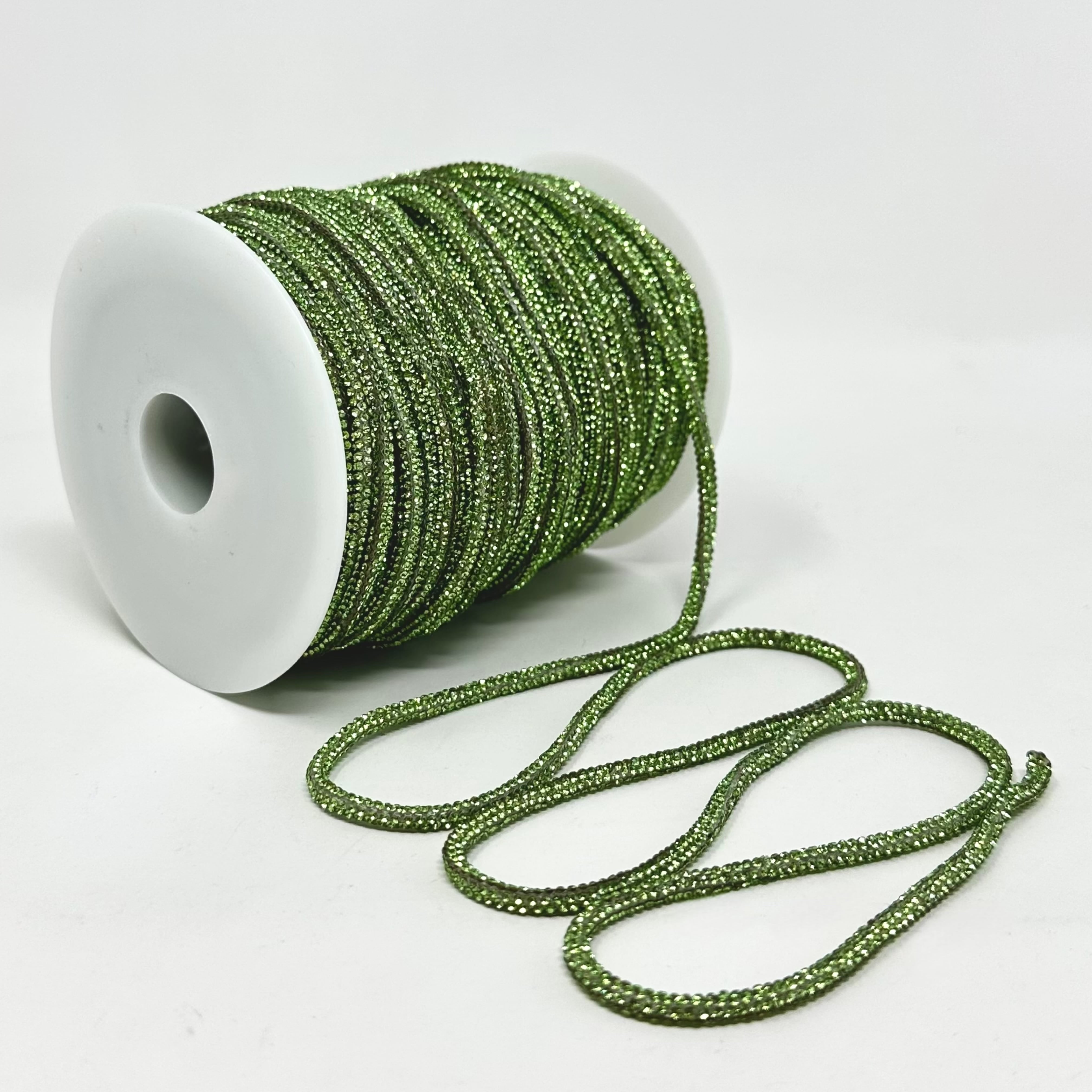 Corda da cucito in cotone Green Bottle: corda intrecciata da 100 m con anima in poliestere per cucito a zig-zag - Italia