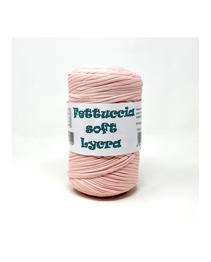 FETTUCCIA SOFT LYCRA (400GR) COL.21 ROSA CHIARO