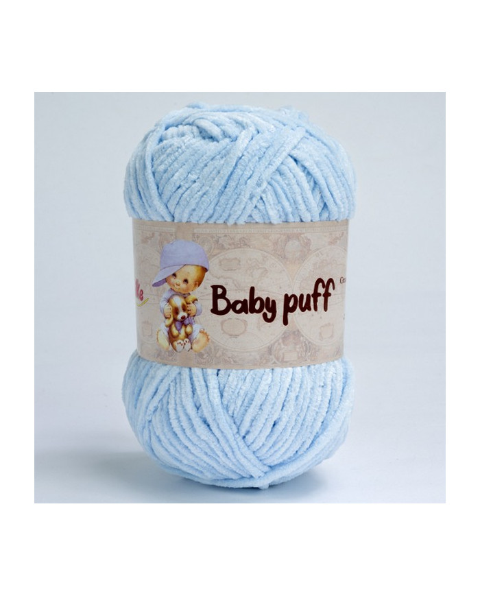 FILATO BABY PUFF SILKE COL.102 CELESTE