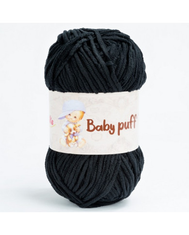 FILATO BABY PUFF SILKE COL.200 NERO