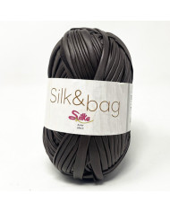 FETTUCCIA SILK&BAG ECOPELLE (100 GR) 45 MARRONE