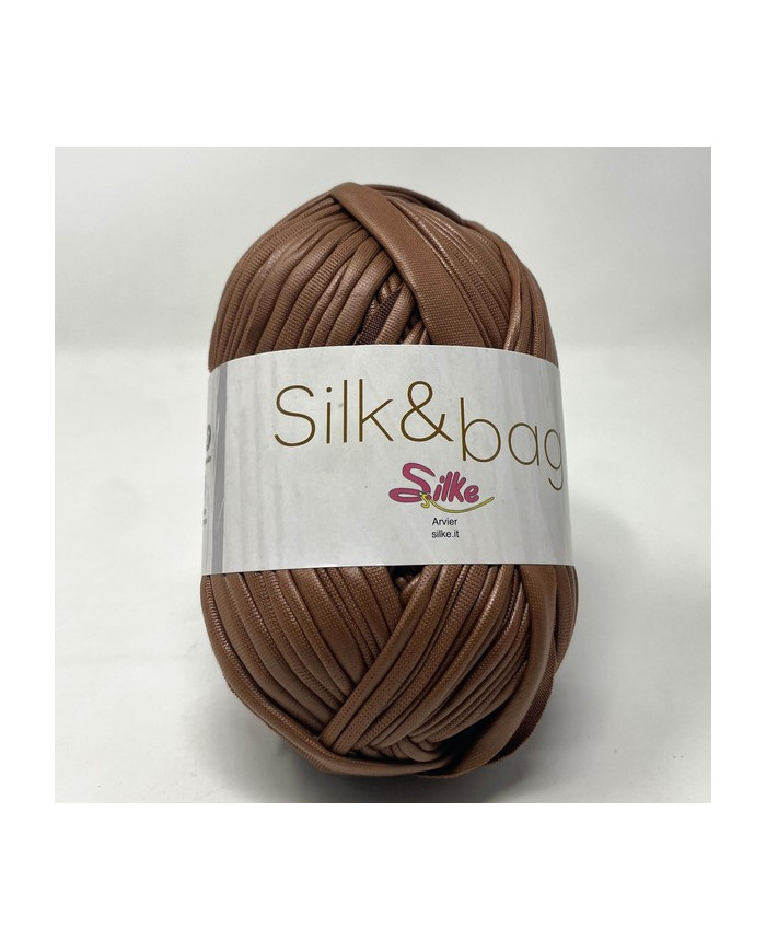 FETTUCCIA SILK&BAG ECOPELLE (100 GR) 44 MARRONE CH