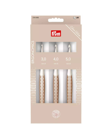 SET UNCINETTI PER LANA PRYM ERGONOMICS 3, 4 ,5 MM