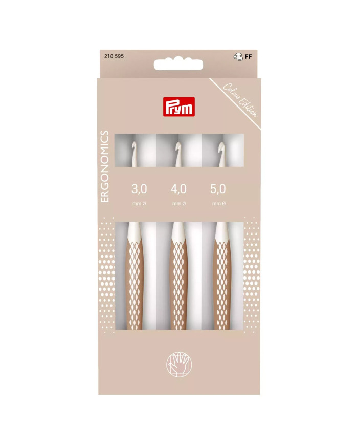 SET UNCINETTI PER LANA PRYM ERGONOMICS 3, 4 ,5 MM