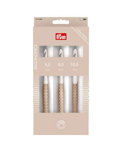SET UNCINETTI PER LANA PRYM ERGONOMICS 6, 8 ,10 MM