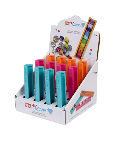 PORTA BOBINE PLASTICA COLORI ASSORTITI, 12 PZ