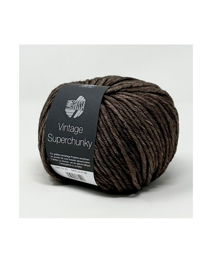 LANA VINTAGE SUPERCHUNKY MARRONE SCURO