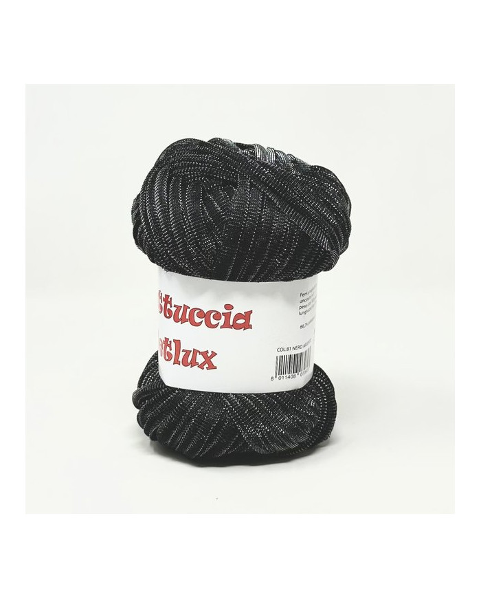 FETTUCCIA NETLUX DA 100 GR COL 81S  NERO ARGENTO