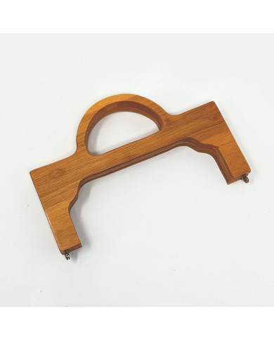 MANICO POCHETTE IN LEGNO CM 20*12,50 NOCCIOLA